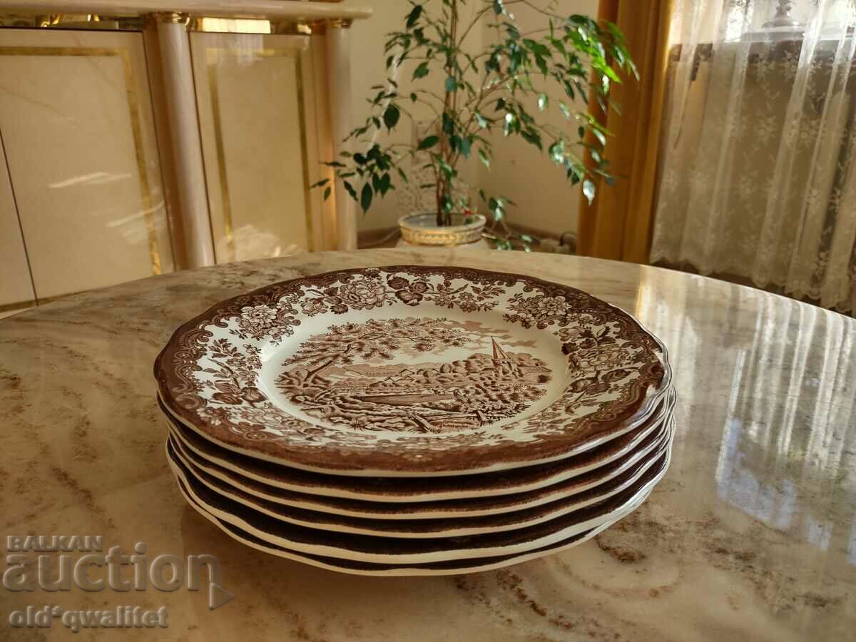 Delivery of Service - plot, plates for 6 pers., England, stamps