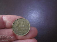 1953 год 10 франка буква В