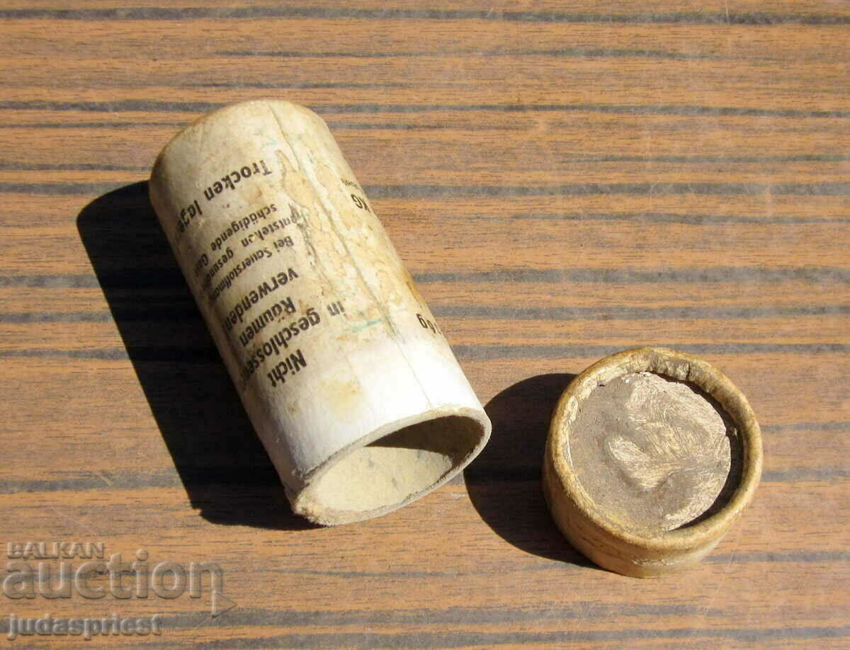 Παράδοση Β' Παγκόσμιος Πόλεμος Γερμανικό γερμανικό κουτί ξηρού αλκοολούχου ποτού Παράδοση Β' Παγκόσμιος Πόλεμος Γερμανικό γερμανικό κουτί ξηρού αλκοολούχου ποτού