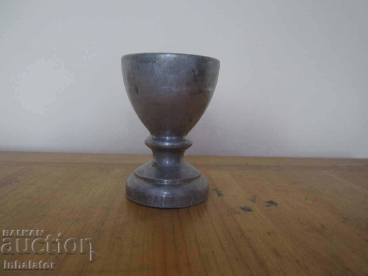 Egg cup - English with company and name inscription