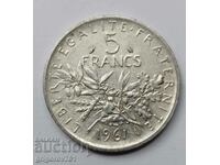 5 франка сребро Франция 1961 - сребърна монета #1
