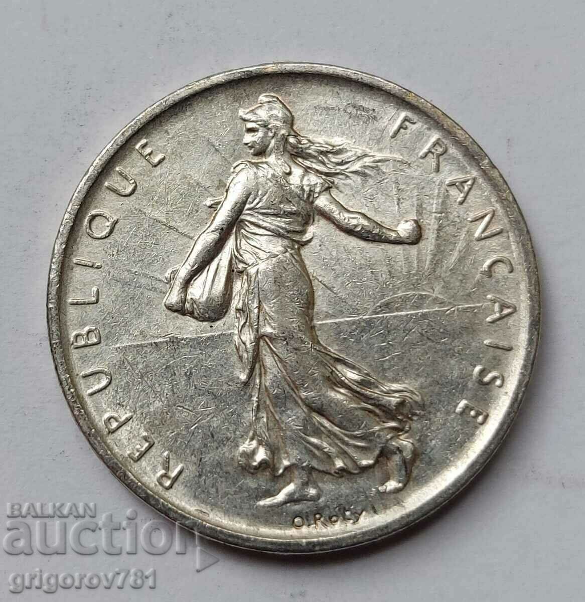 5 франка сребро Франция 1960 - сребърна монета #8 с цена € 14.32 | 28.01 лв.