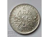 5 Φράγκα Ασήμι Γαλλία 1960 - Ασημένιο νόμισμα #11