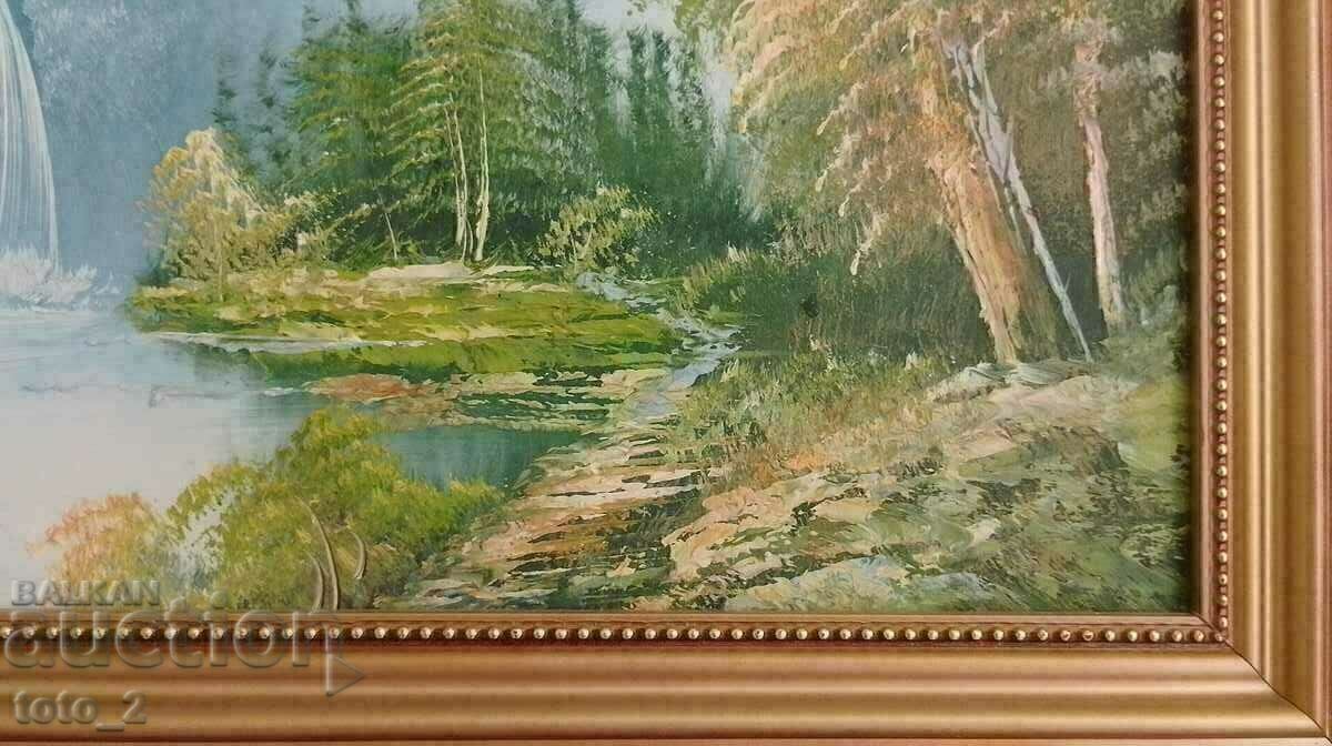 Auction  BEAUTIFUL OIL PAINTING -LANDSCAPE -REDUCTION