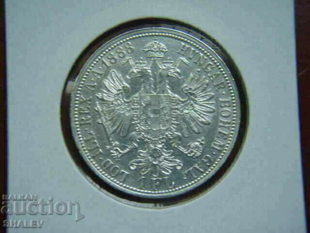 1 Florin 1888 A Austria (1 Florin Austria) - AU with price € 46.89 | 91.71 BGN