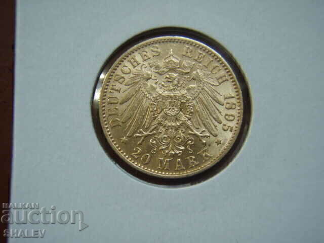 20 Mark 1895 Saxony (Germany) Saxony/Germany - AU (gold) 20 Mark 1895 Saxony (Germany) Saxony/Germany - AU (gold)