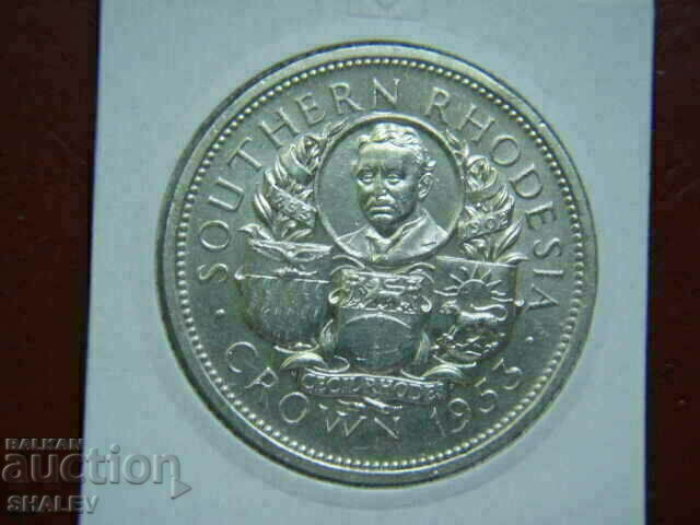 Delivery of 1 Crown 1953 Southern Rhodesia - AU/Unc Delivery of 1 Crown 1953 Southern Rhodesia - AU/Unc