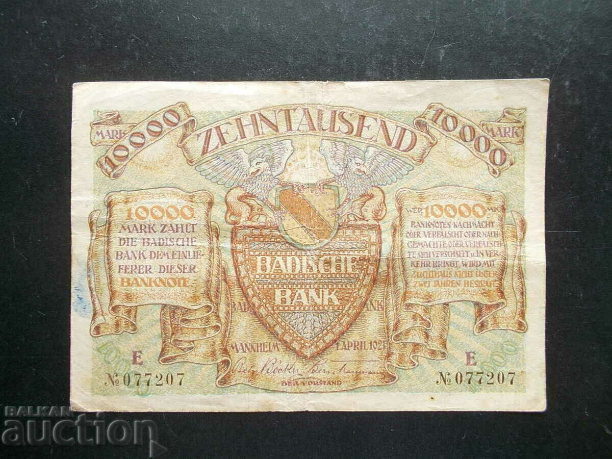 GERMANIA, 10000 de mărci, 1923