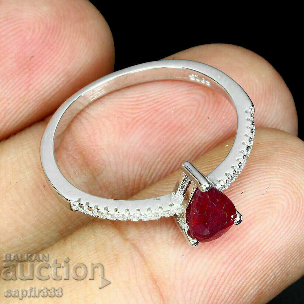 Auction EXCELLENT DESIGNER RING WITH RUBY AND ZIRCONIA Auction EXCELLENT DESIGNER RING WITH RUBY AND ZIRCONIA