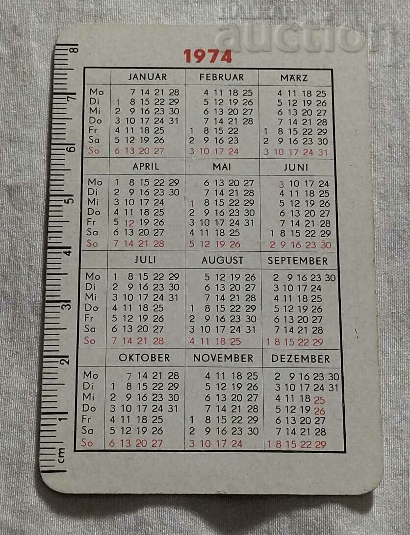 ORWO CALENDAR 1974 with price 3.00 BGN | € 1.53 ORWO CALENDAR 1974 with price 3.00 BGN | € 1.53