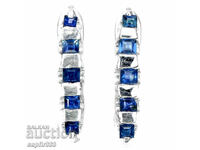 GENTLE AND ELEGANT EARRINGS WITH MAGNETIC SAPPHIRES