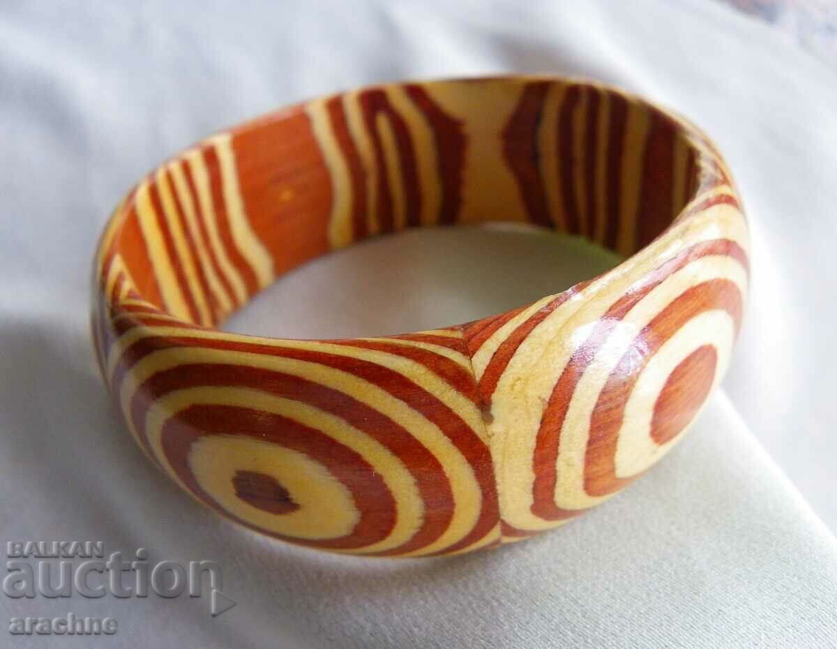 Δημοπρασία Βραχιόλι από πολύ σπάνιο ξύλο Κεντρικής Αφρικής - Zebrano Δημοπρασία Βραχιόλι από πολύ σπάνιο ξύλο Κεντρικής Αφρικής - Zebrano