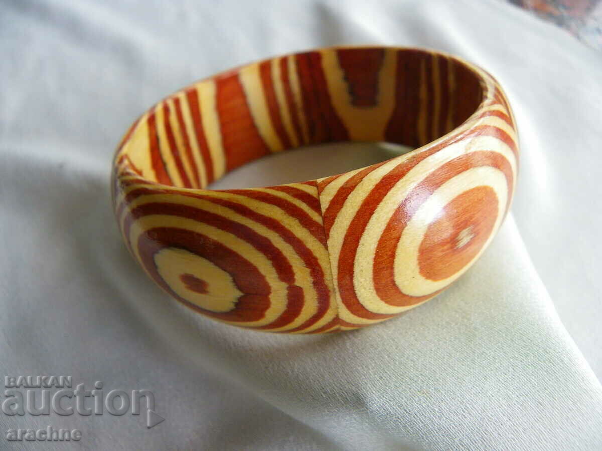 Βραχιόλι από πολύ σπάνιο ξύλο Κεντρικής Αφρικής - Zebrano - 5 Βραχιόλι από πολύ σπάνιο ξύλο Κεντρικής Αφρικής - Zebrano - 5