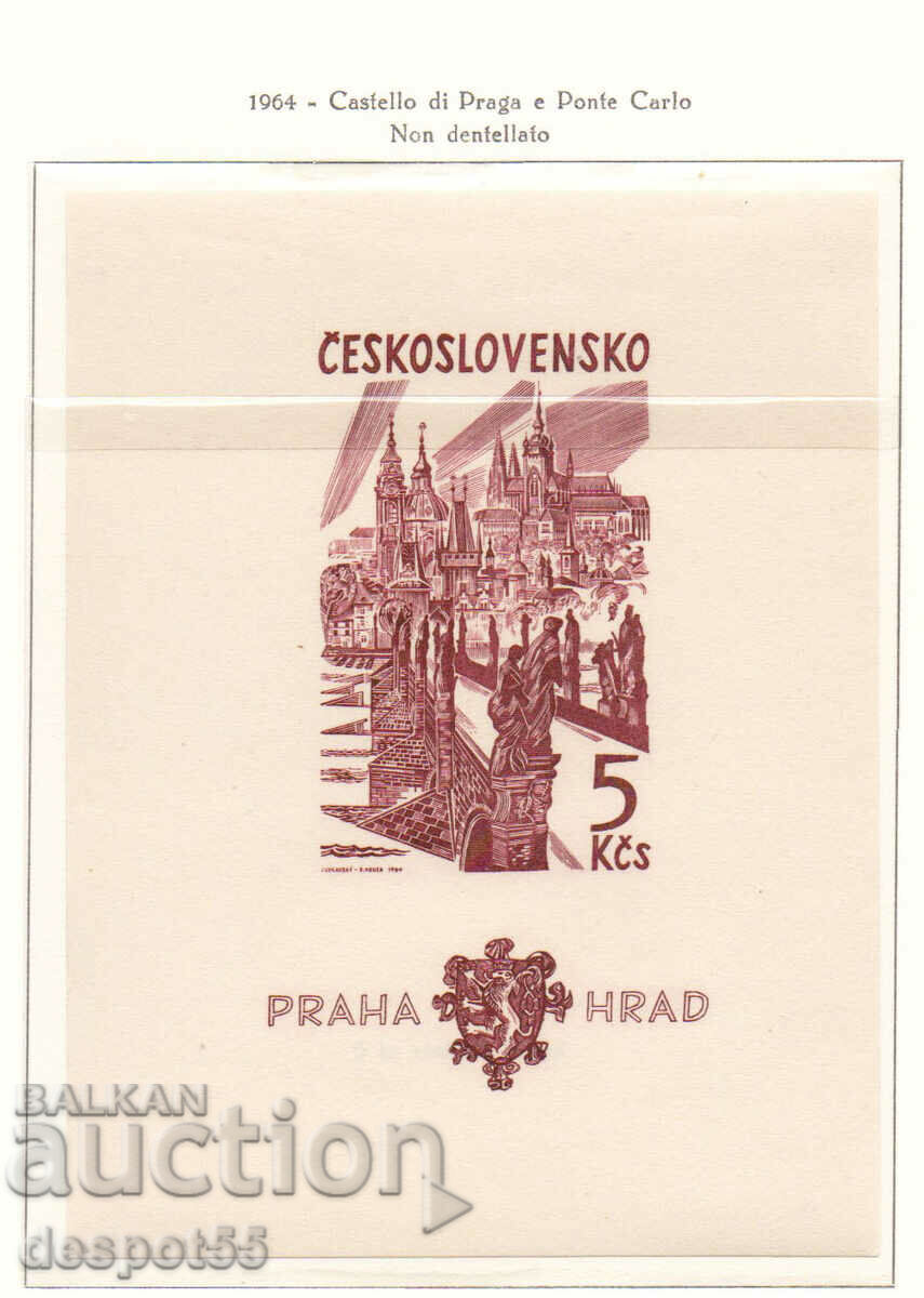 1964. Τσεχοσλοβακία. Η 1000η επέτειος της Πράγας. ΟΙΚΟΔΟΜΙΚΟ ΤΕΤΡΑΓΩΝΟ.