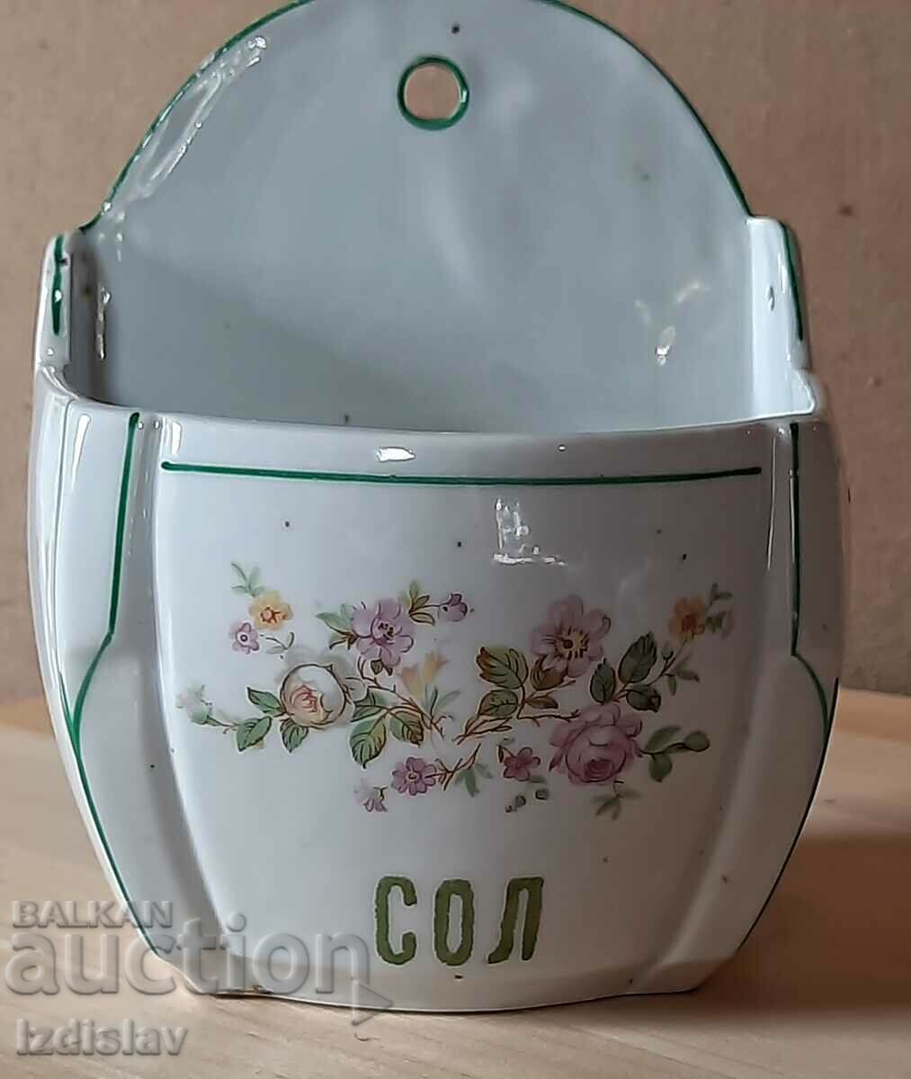 Porcelain salt bowl S.I.P 50 years - 6 Porcelain salt bowl S.I.P 50 years - 6