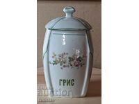 Porcelain container for semolina S.I.P 50 years