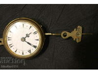 MINIATURE Pendulum wall clock d=45mm works