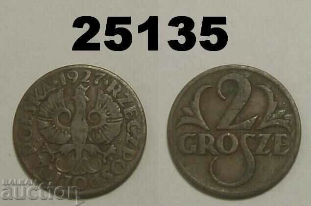 Полша 2 гроша 1927