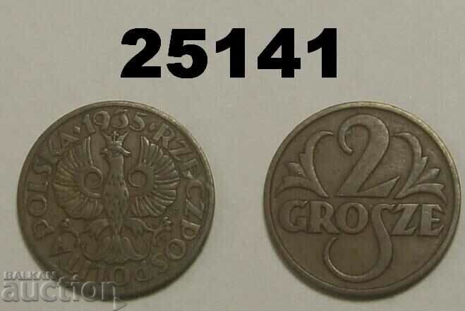 Poland 2 groszy 1935