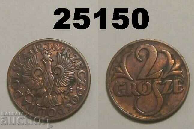 Polonia 2 groszy 1938