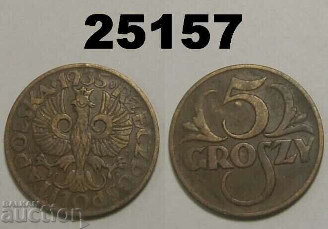 Πολωνία 5 groszy 1935