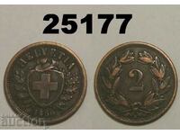 Швейцария 2 рапен 1866