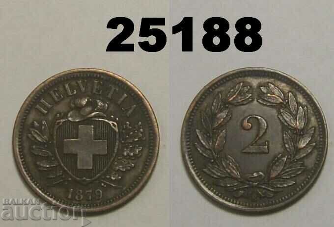 Switzerland 2 Rapen 1879