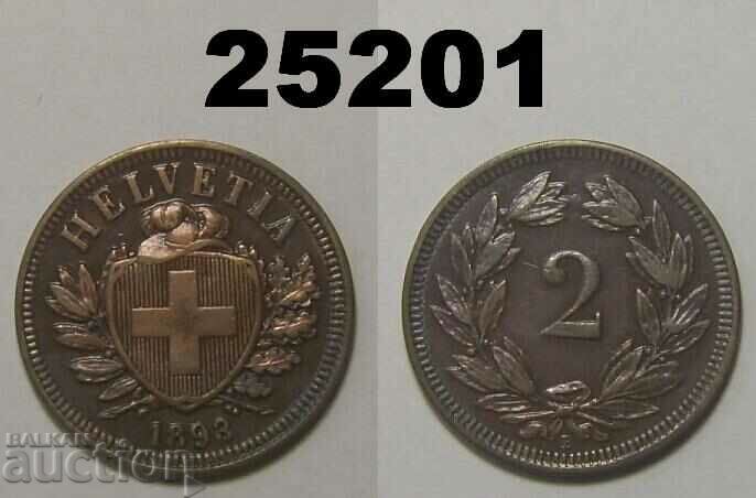 Switzerland 2 Rapen 1893
