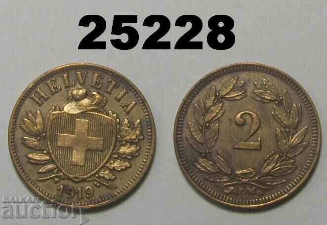 Switzerland 2 Rapen 1919