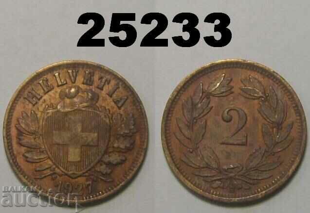 Rare! Switzerland 2 Rapen 1927
