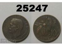 Италия 10 центесими 1923