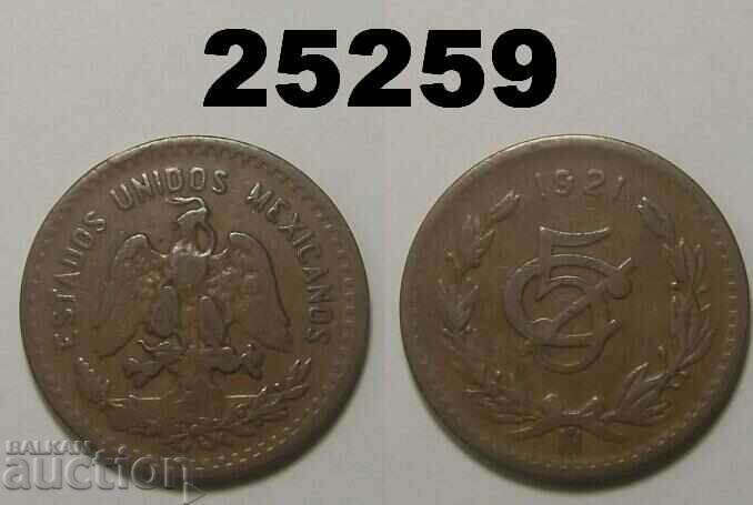Mexico 5 centavos 1921 Rare