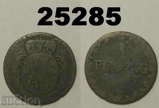 Saxony 1 Pfennig 1777 C Germany