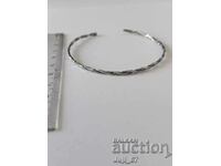 New handmade solid silver bracelet, diameter 6.5cm,