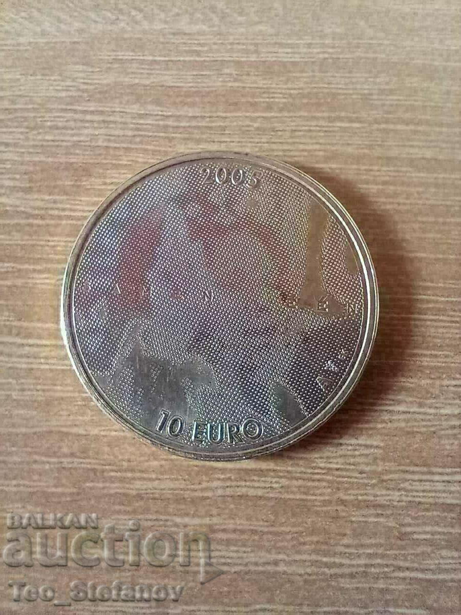 10 Euro 2005 Țările de Jos Silver Beatrix Rare