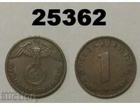 Germania 1 pfennig 1939 G zvastica
