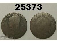 Franța 1790 5 centimes