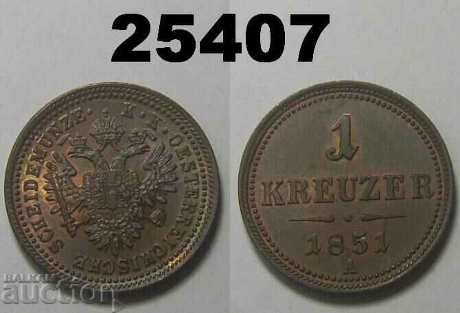 Αυστρία 1 Kreuzer 1851 Α