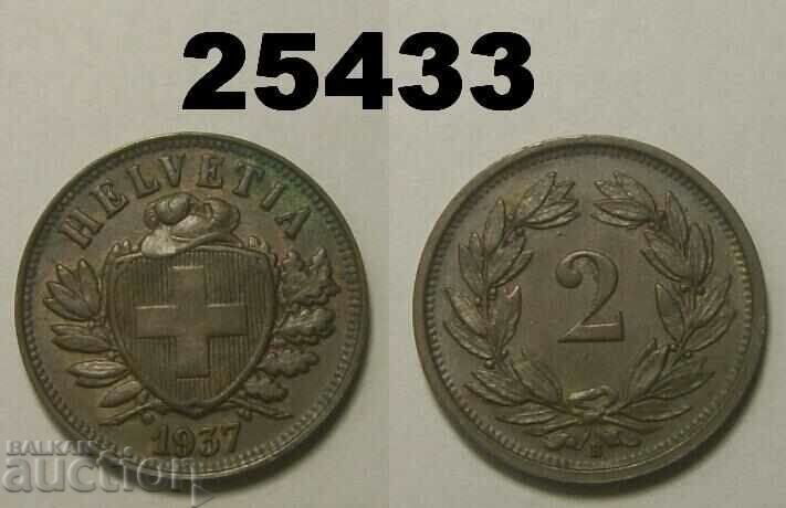 Switzerland 2 Rapen 1937