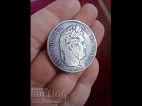 5 франка 1834 W Франция сребро