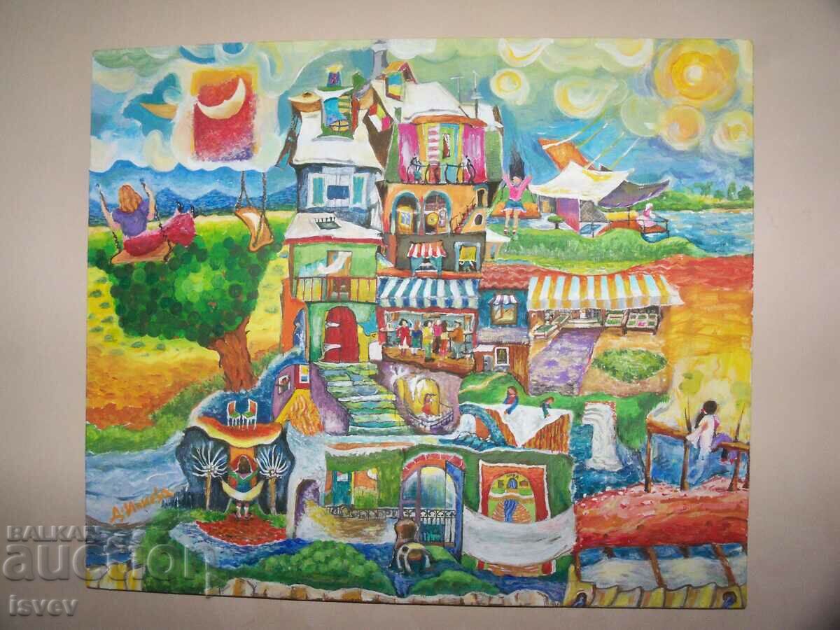 "In harmony with nature" painting by hud. Desislava Ilieva - 6 "In harmony with nature" painting by hud. Desislava Ilieva - 6