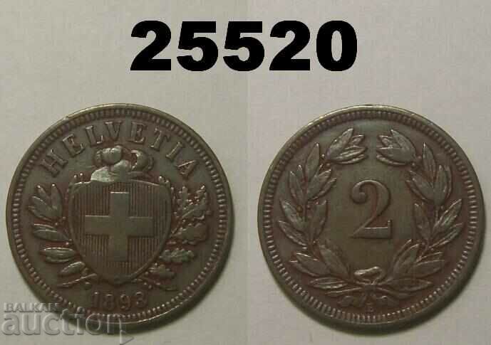 Швейцария 2 рапен 1893