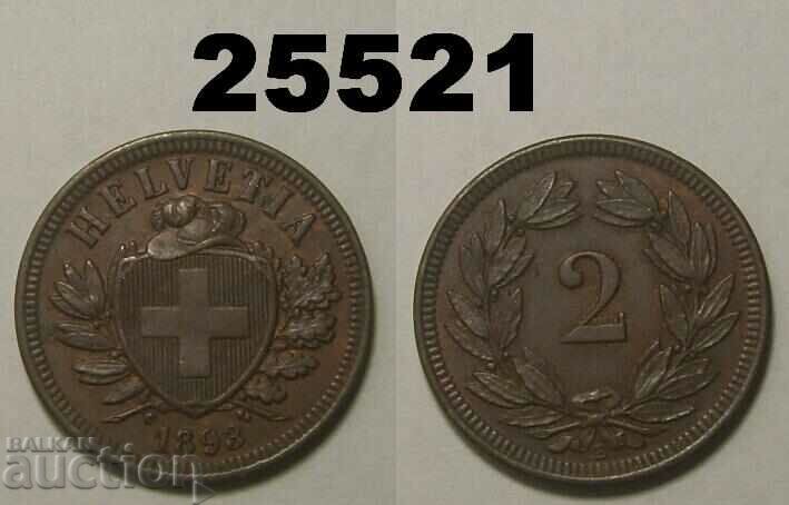 Швейцария 2 рапен 1893