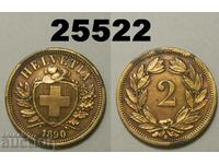 Швейцария 2 рапен 1890