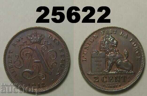 Belgium 2 centimes 1912