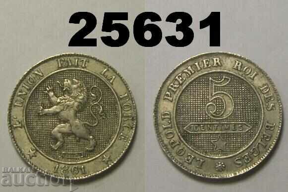 Belgia 5 centimes 1861