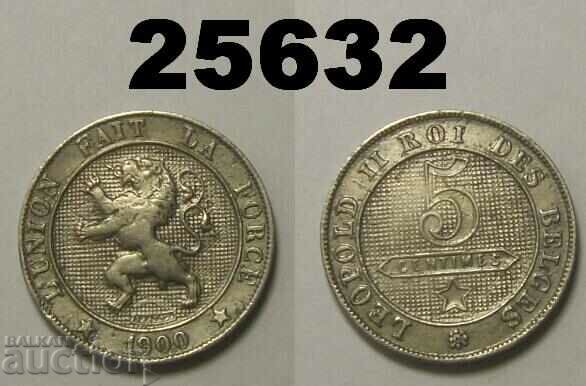 Belgium 5 centimes 1900 rare