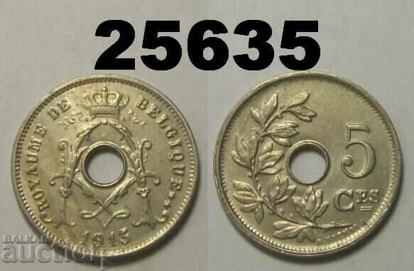 Belgia 5 centimes 1913