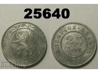 Belgia 25 de cenți 1917