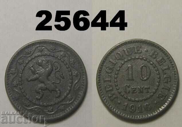 Belgium 10 centimes 1916/5 Rare!